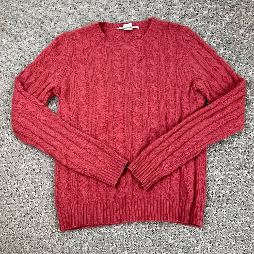 Evelyn‎ grace cable knit cashmere sweater